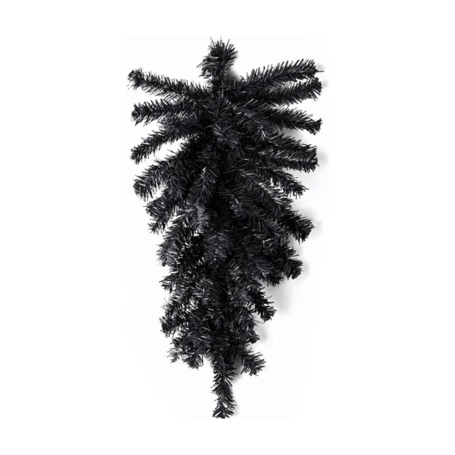 24" Pine Teardrop Swag, 55 Tips: Black
