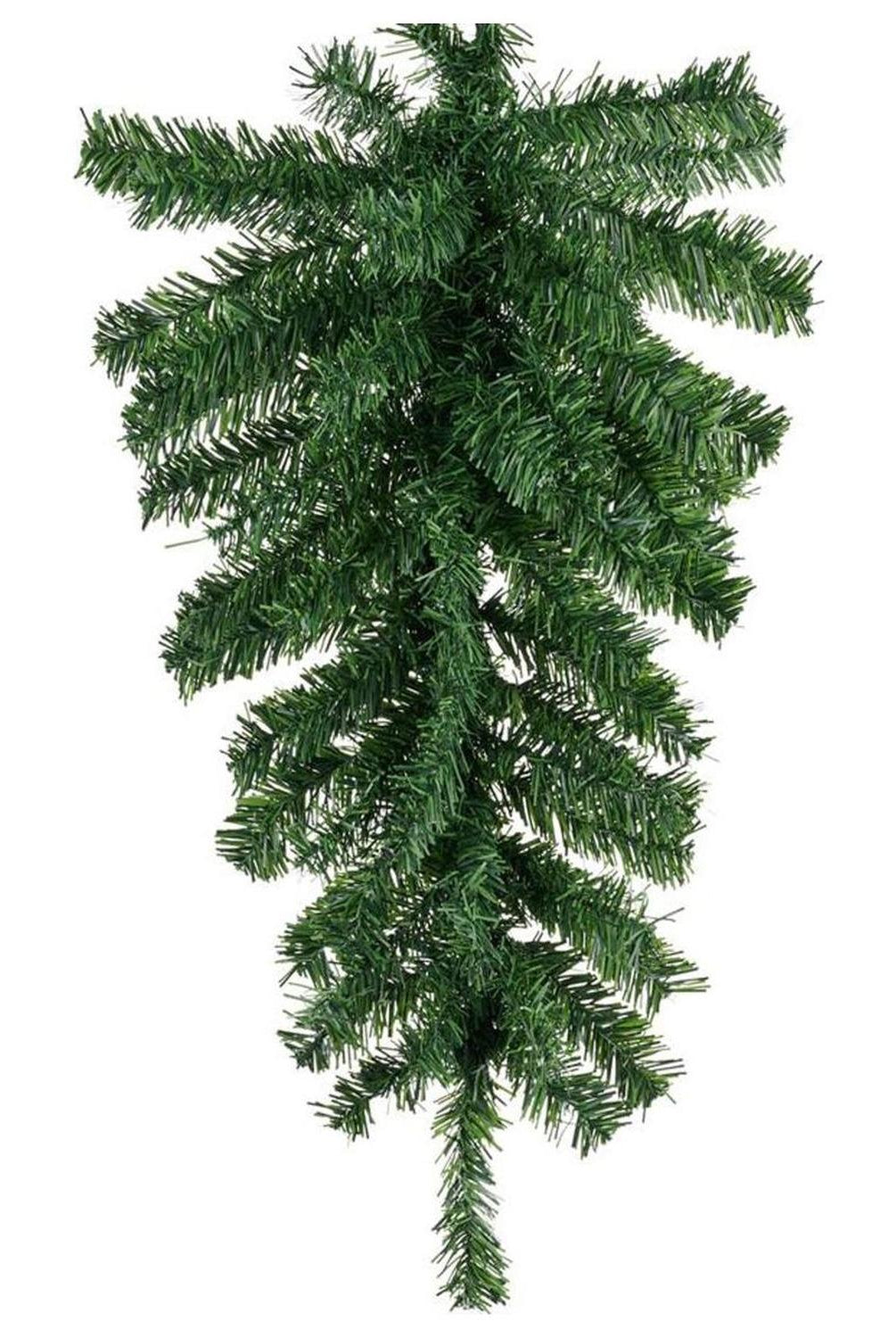 24" Pine Teardrop Swag, 55 Tips: Two-Tone Green