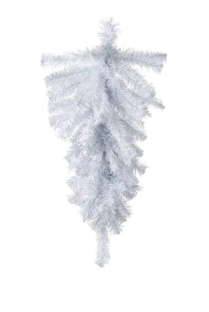 Shop For 24" Pine Teardrop Swag, 55 Tips: White