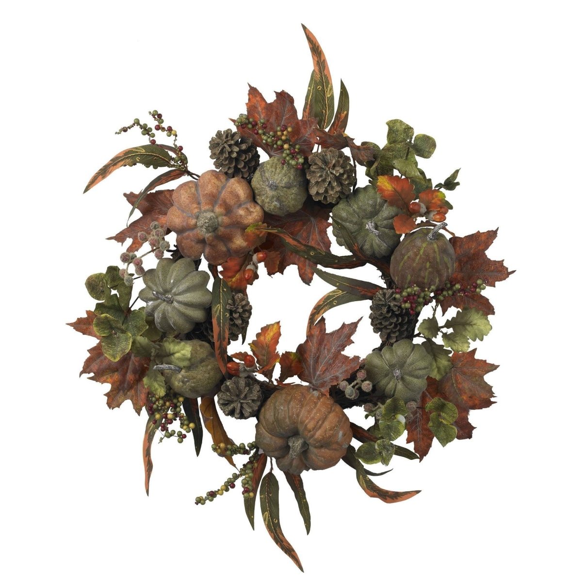 Shop For 24" Pumpkin & Gourd Wreath