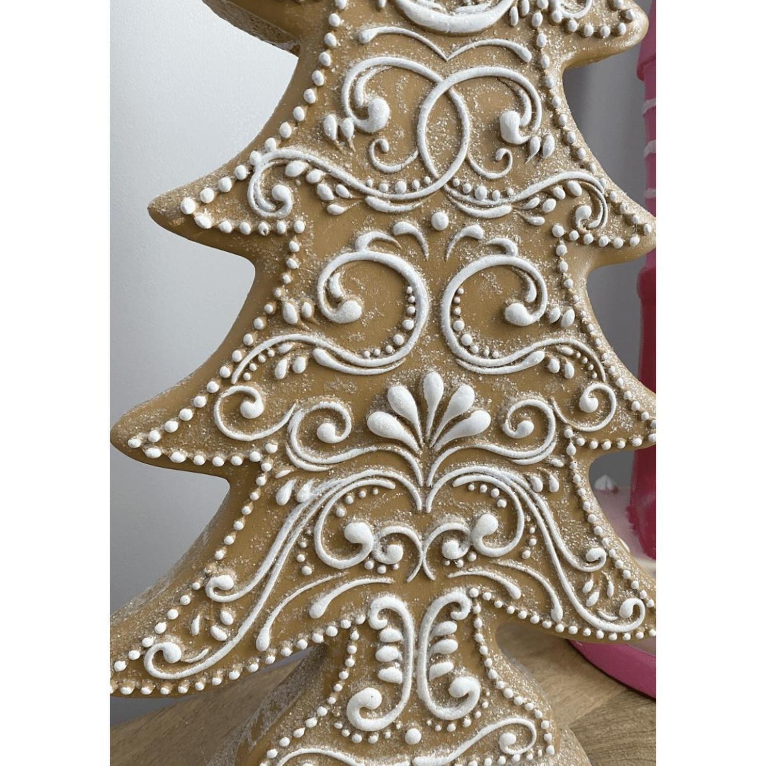 24" Resin Gingerbread Tree