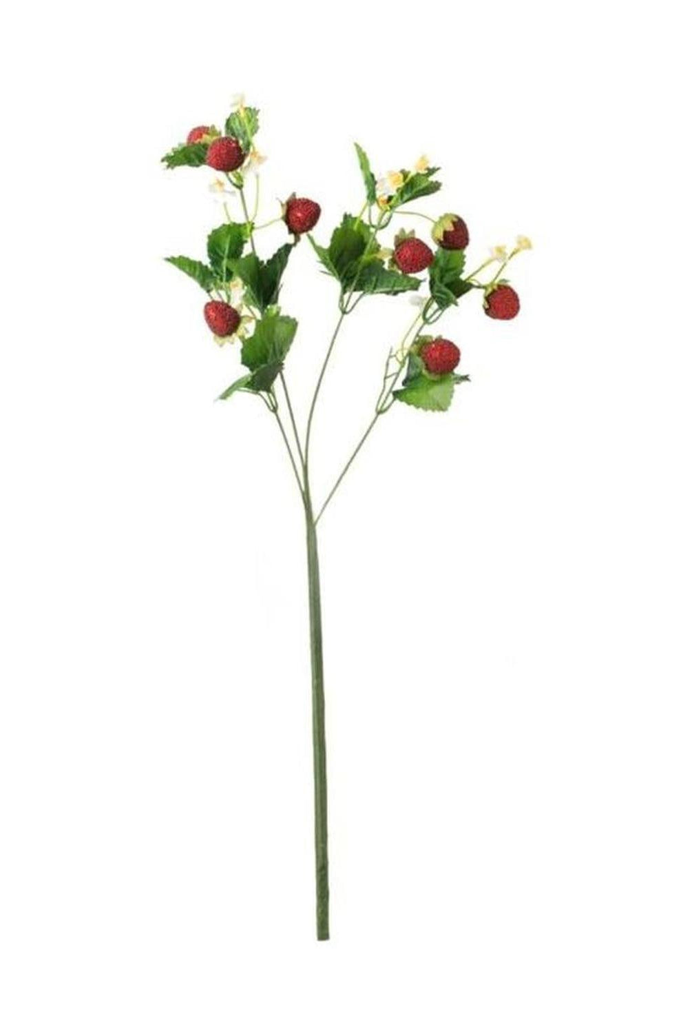 24" Strawberry Blossom Spray