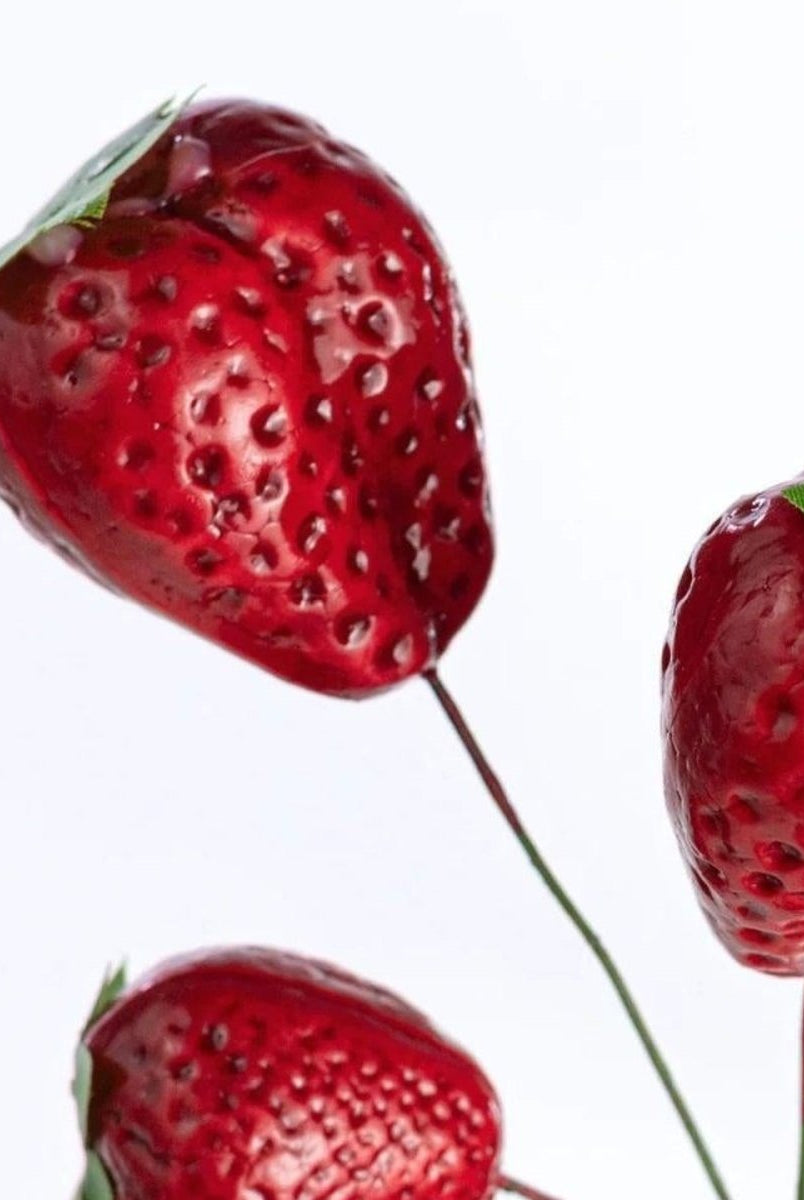 Shop For 24in Artificial Strawberry Spray