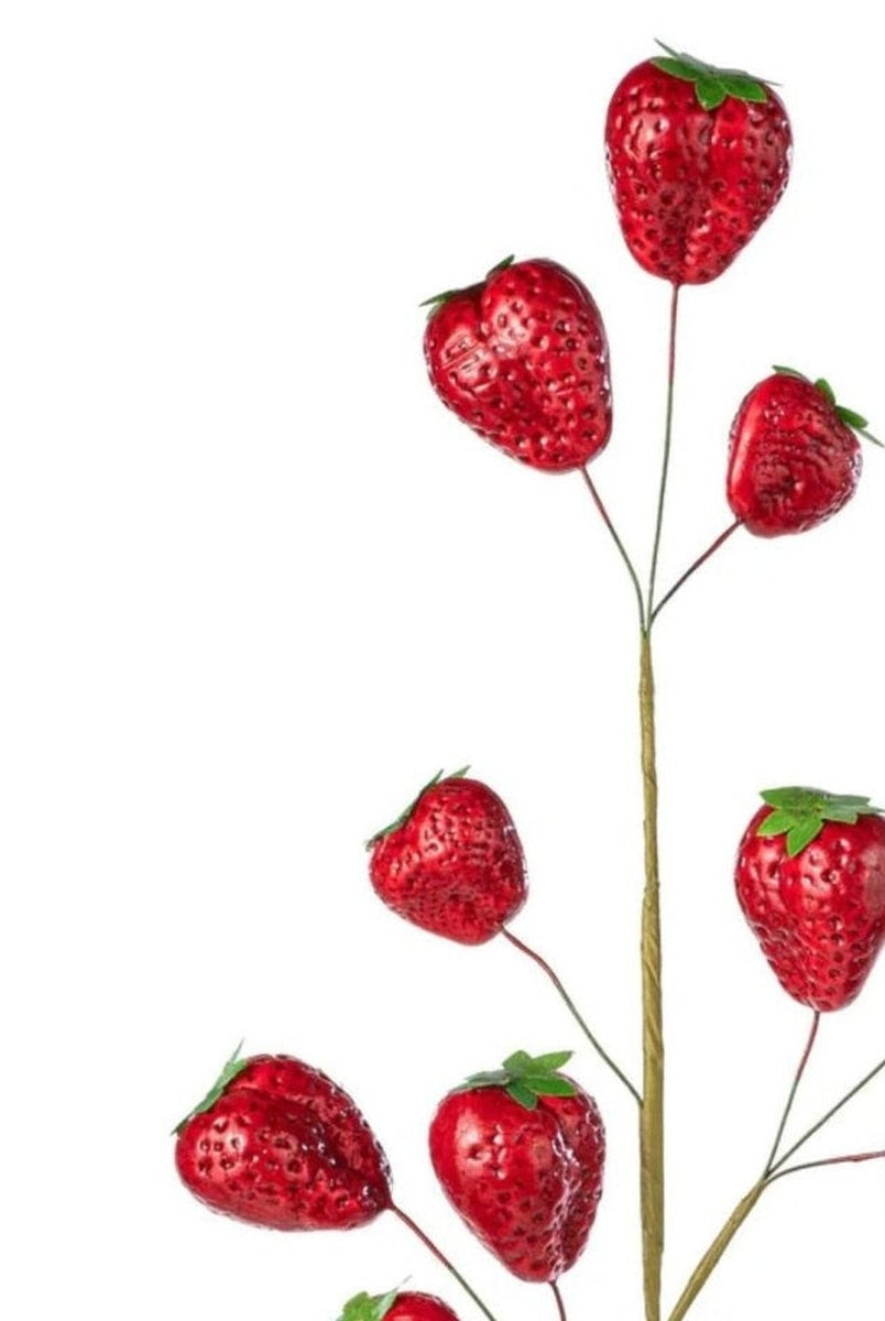 Shop For 24in Artificial Strawberry Spray