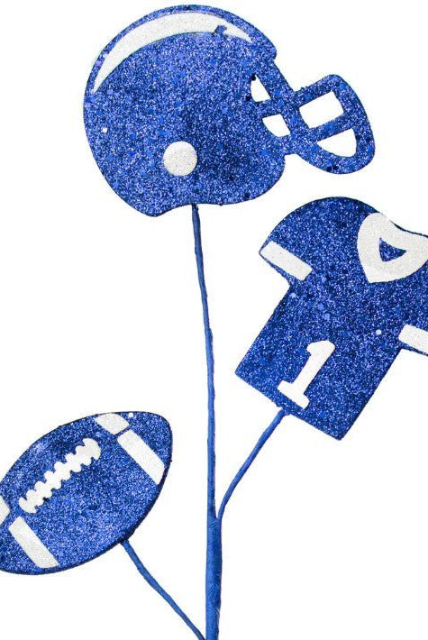 Shop For 24in Glitter Helmet, Jersey, Football Pick: Blue & White