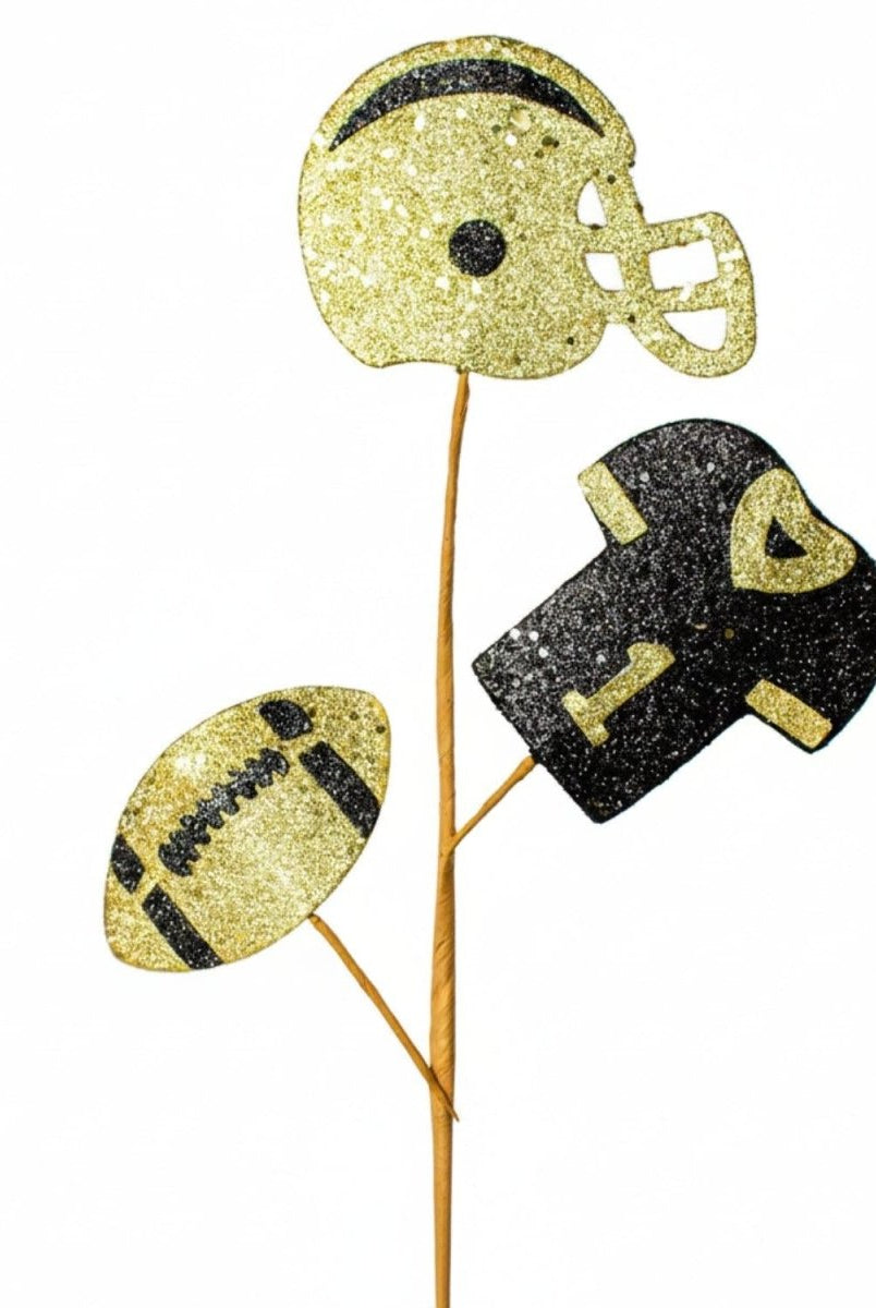 Shop For 24in Glitter Helmet, Jersey, Football Pick: Gold/Black