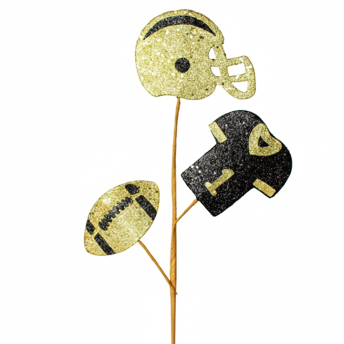 Shop For 24in Glitter Helmet, Jersey, Football Pick: Gold/Black