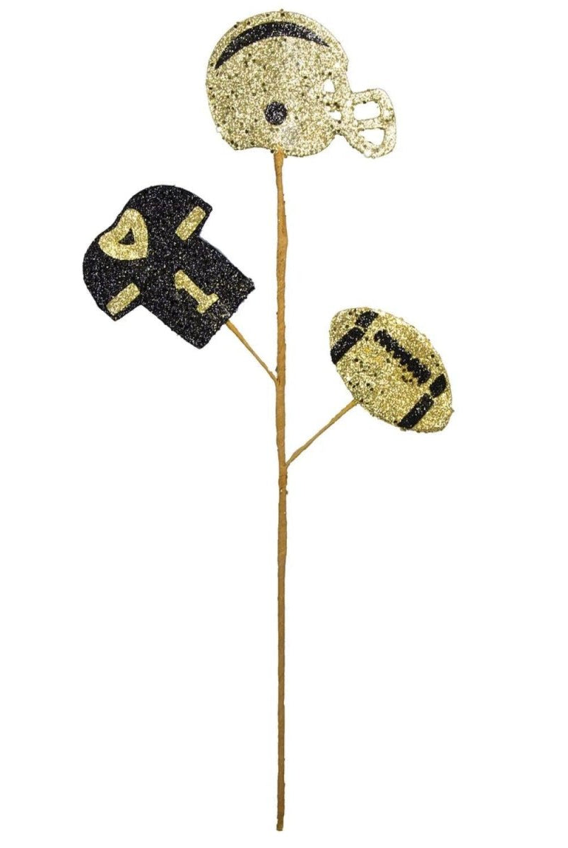 Shop For 24in Glitter Helmet, Jersey, Football Pick: Gold/Black