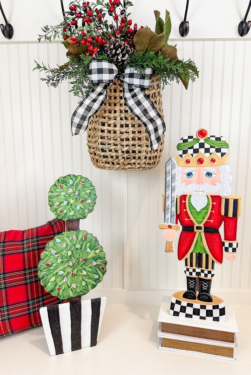 Shop For 24in Metal Elegant Nutcracker (Stake/Hang/Easel)