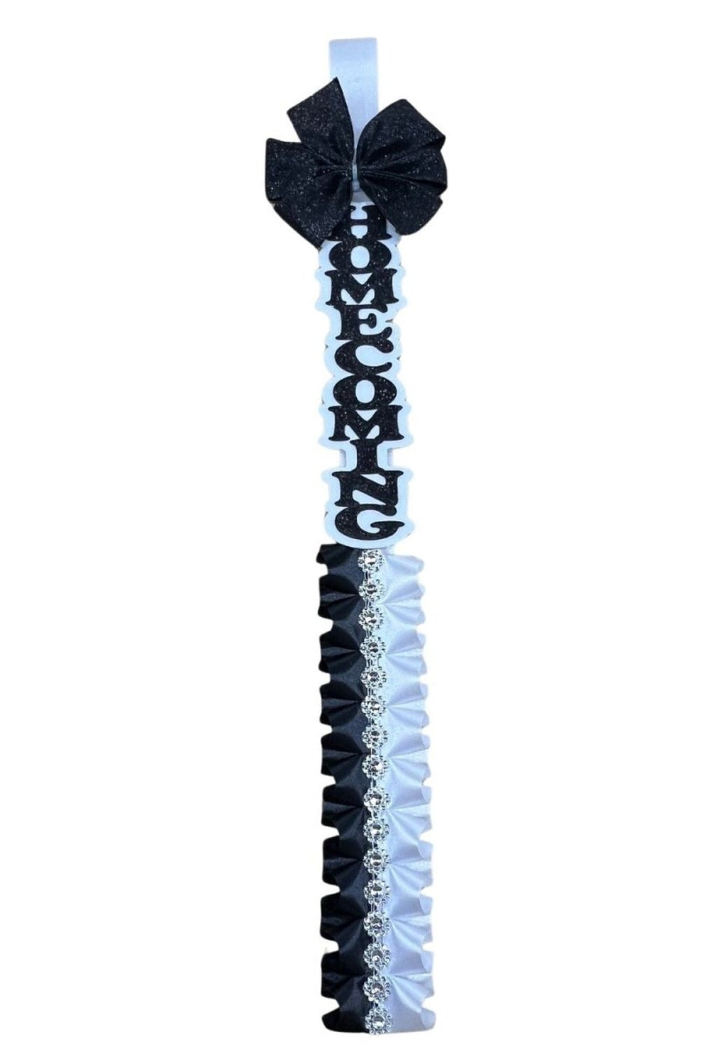 Shop For 24in Ruffle Homecoming Braid: Black/White