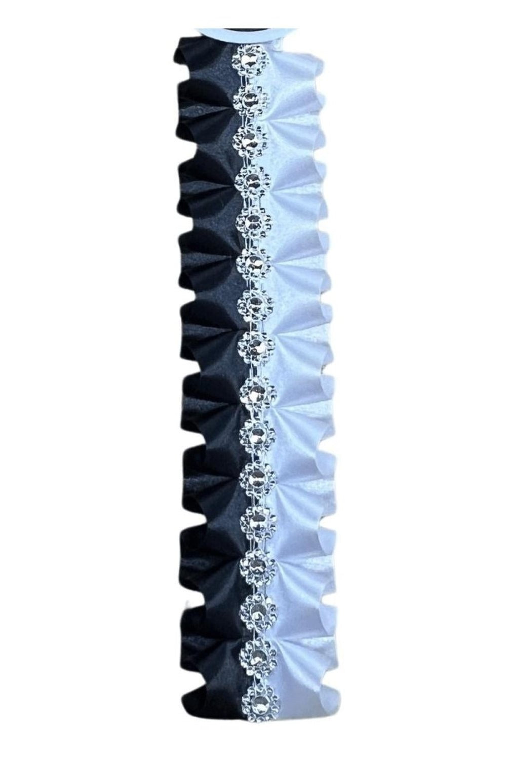 Shop For 24in Ruffle Homecoming Braid: Black/White
