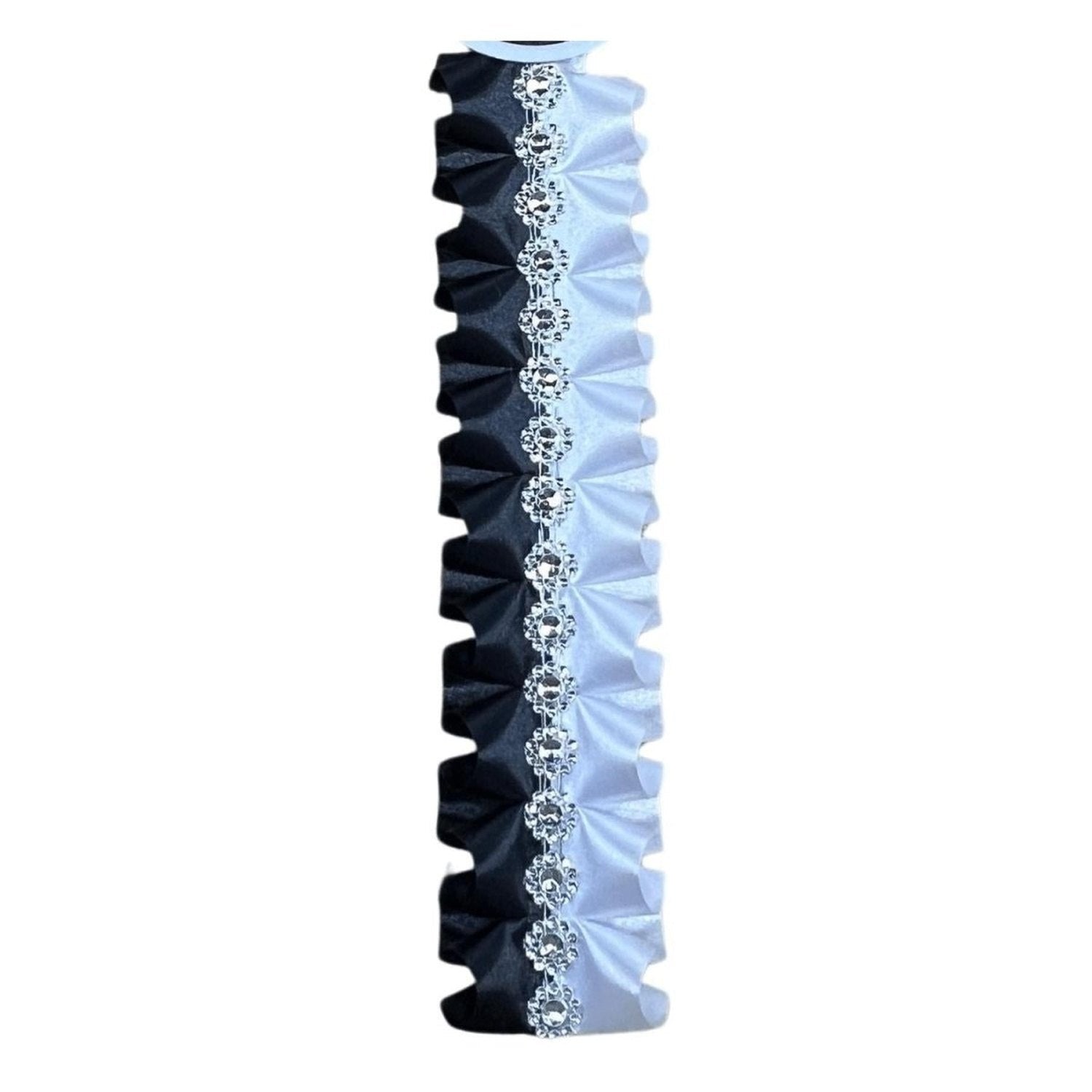 Shop For 24in Ruffle Homecoming Braid: Black/White