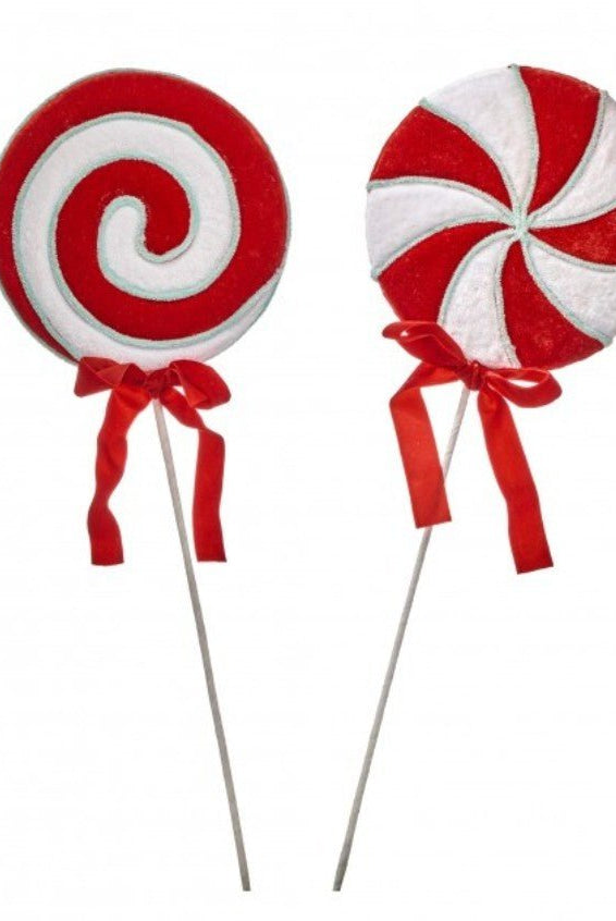 Shop For 24inch Peppermint Lollipop Stems (Set of 2)