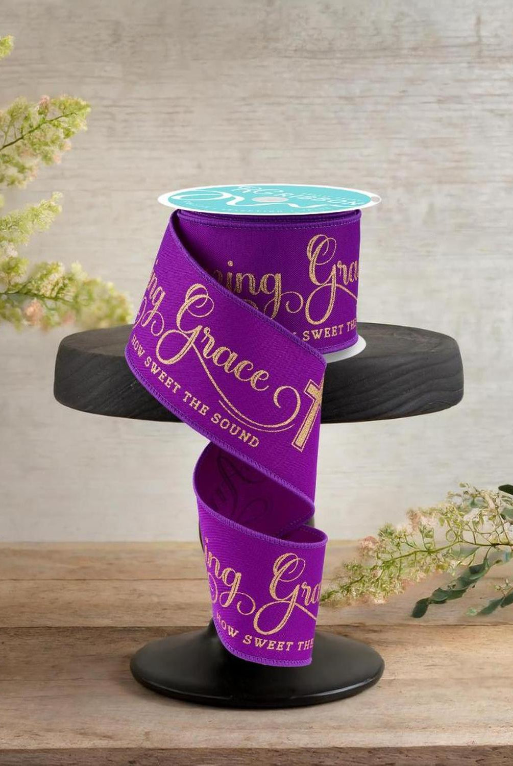 Shop For 2.5" Amazing Grace Ribbon: Purple (10 Yards)