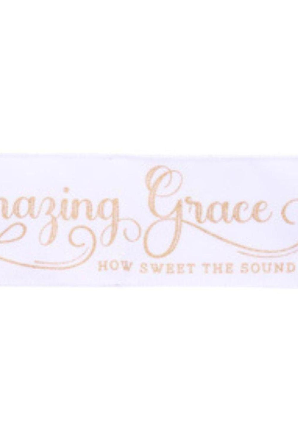 Shop For 2.5" Amazing Grace Ribbon: White (10 Yards)