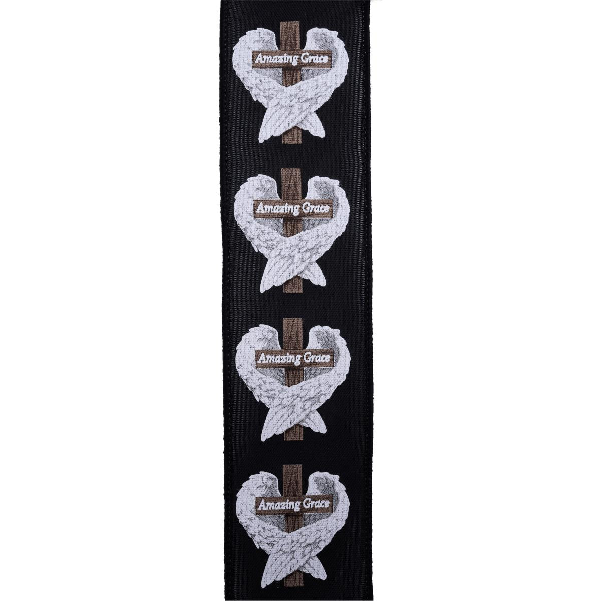 Shop For 2.5" Amazing Grace Wings Ribbon: Black (10 Yards)