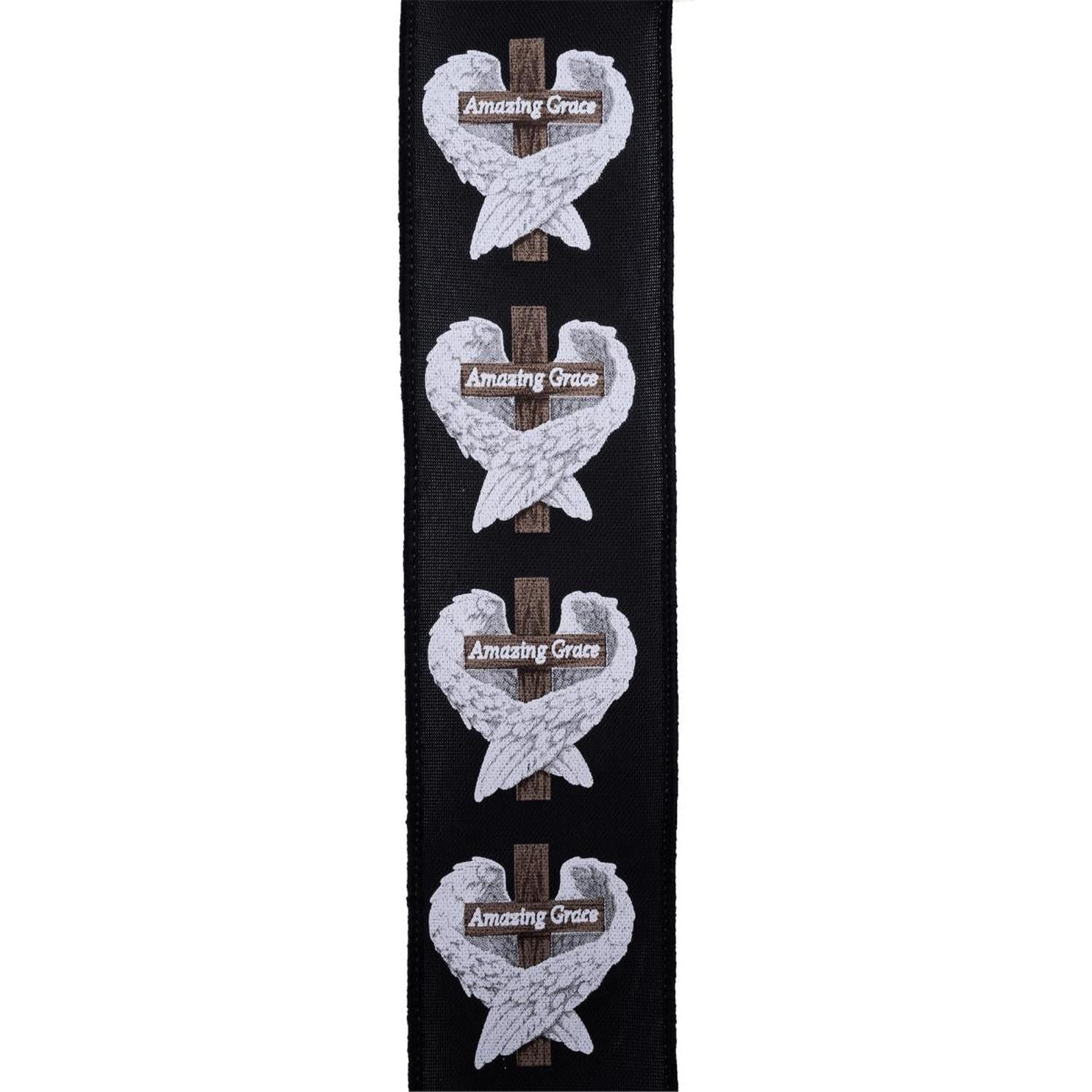 Shop For 2.5" Amazing Grace Wings Ribbon: Black (10 Yards)