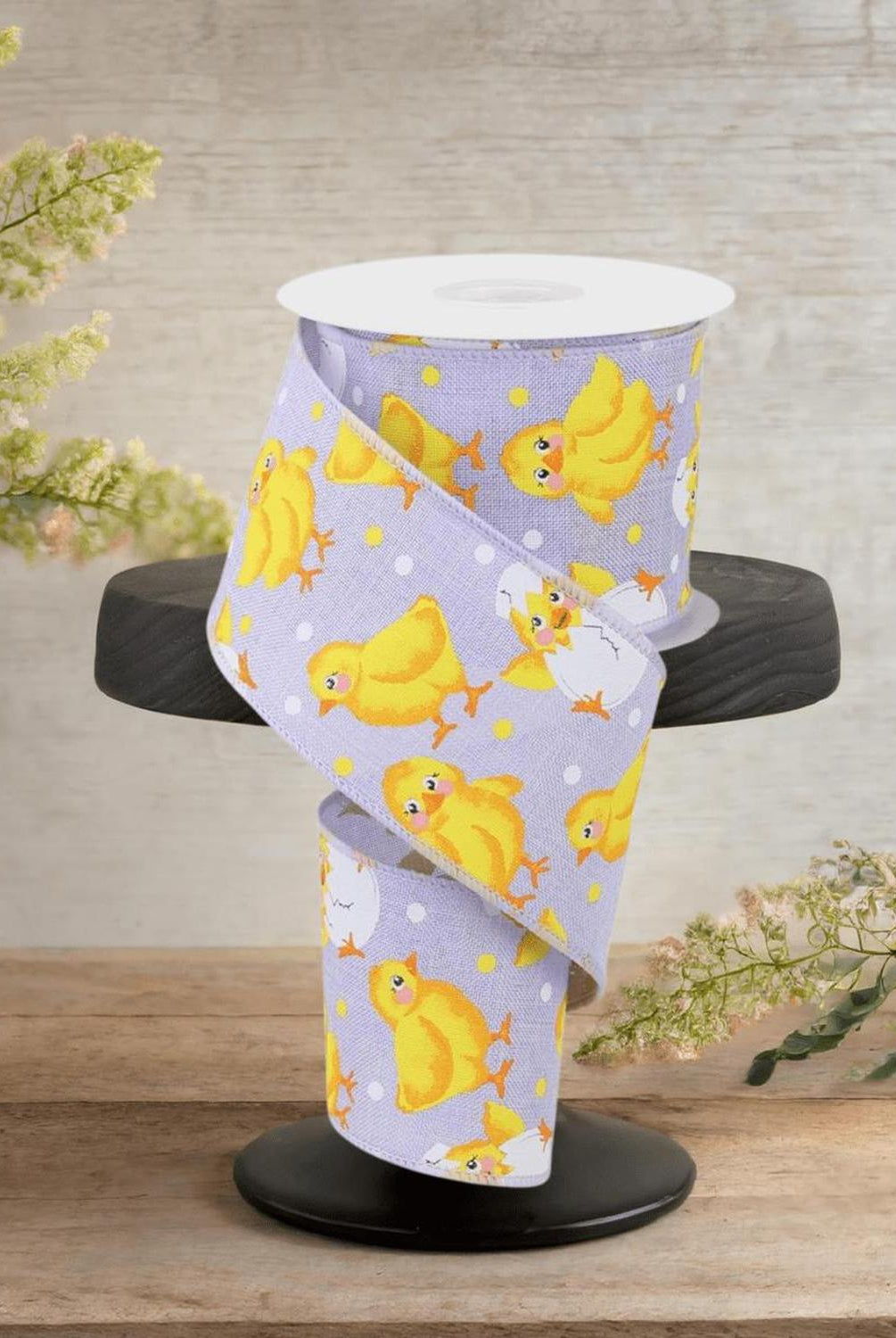 Shop For 2.5" Baby Chicks on Royal Ribbon: Lavender (10 Yards)