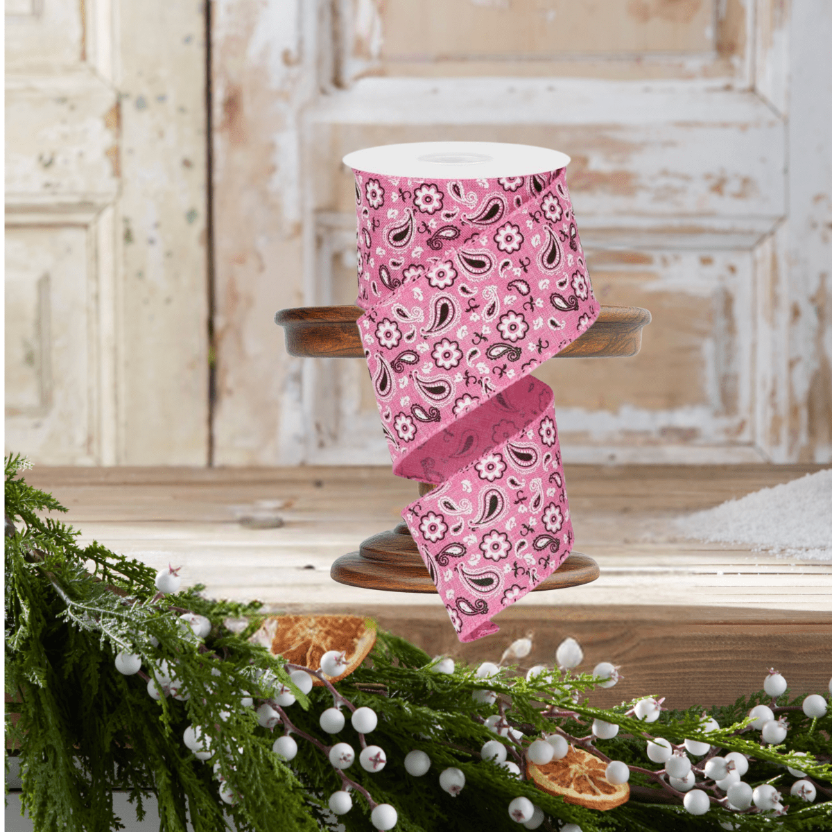 Shop For 2.5" Bandana Ribbon: Pink (10 Yards)