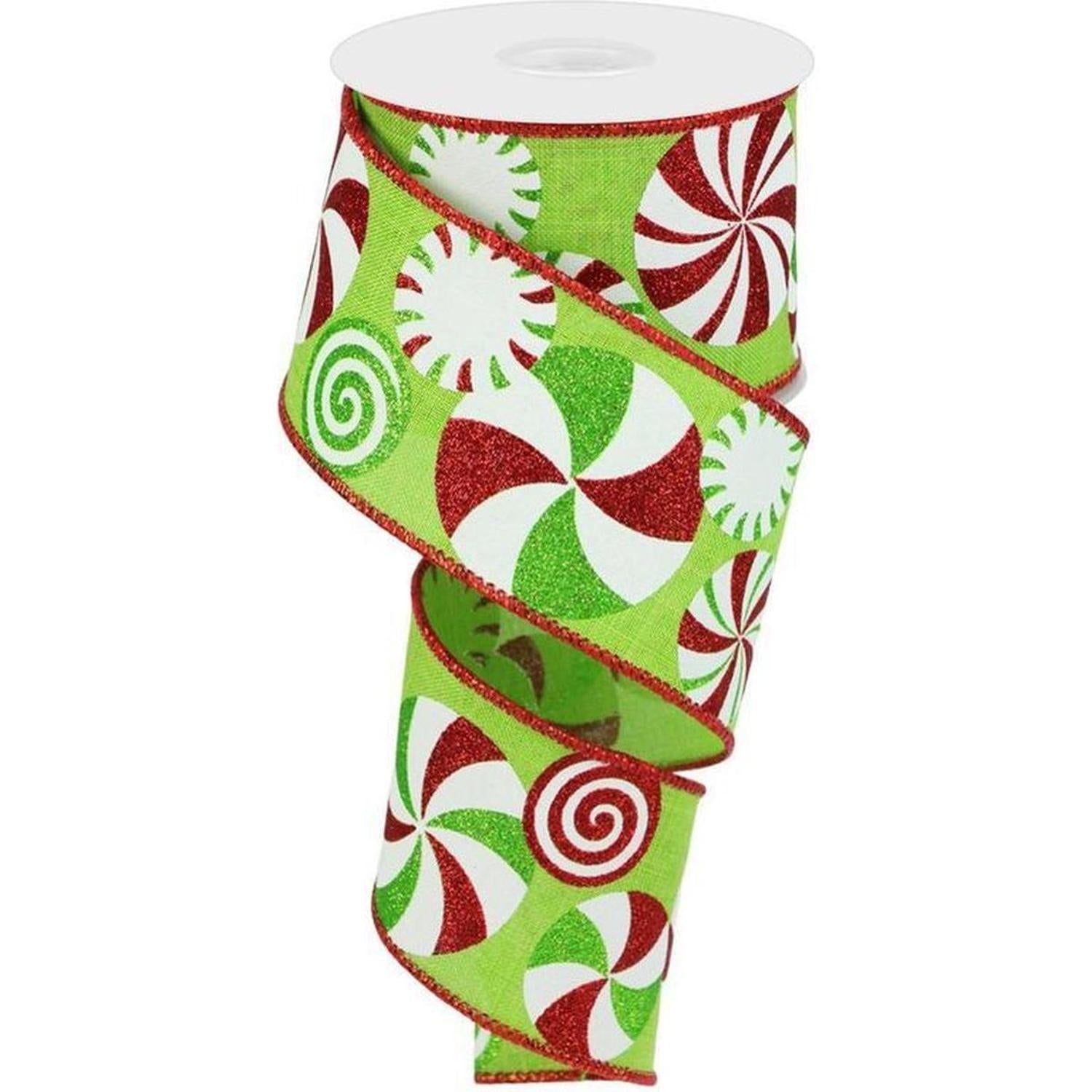 Shop For 2.5" Bold Peppermint Royal Ribbon: Lime Green (10 Yards)