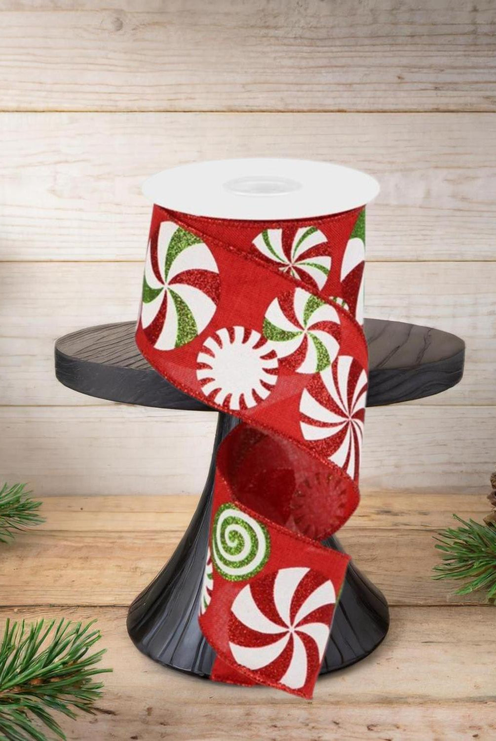 2.5" Bold Peppermint Royal Ribbon: Red (10 Yards)