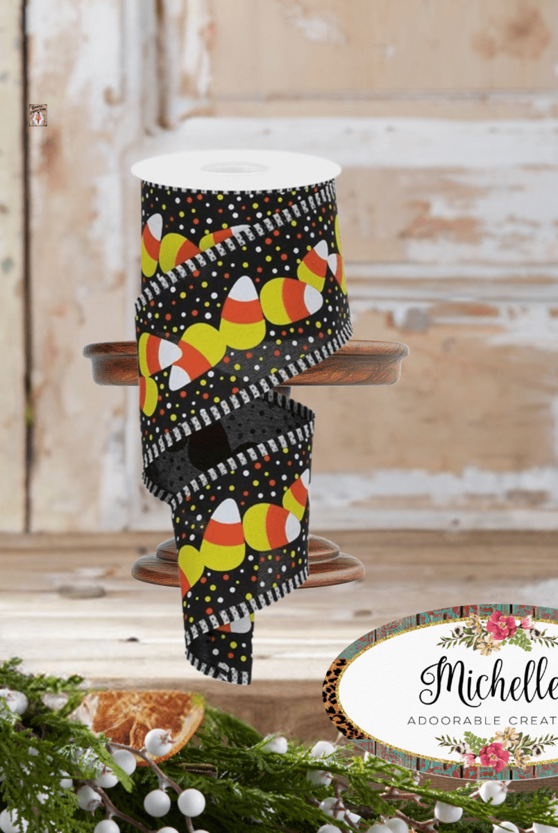 Shop For 2.5" Candy Corn Stripe Ribbon: Black (10 Yards)