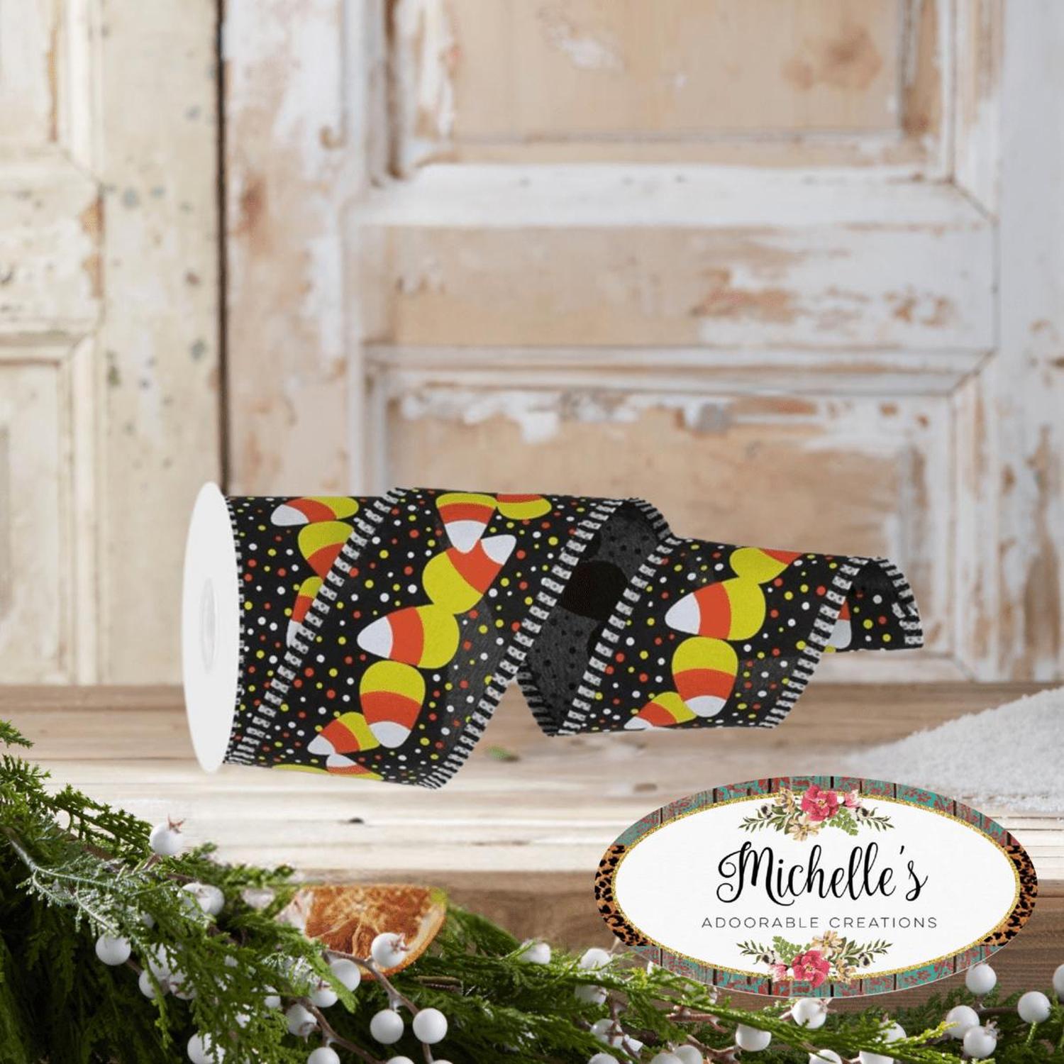 Shop For 2.5" Candy Corn Stripe Ribbon: Black (10 Yards)