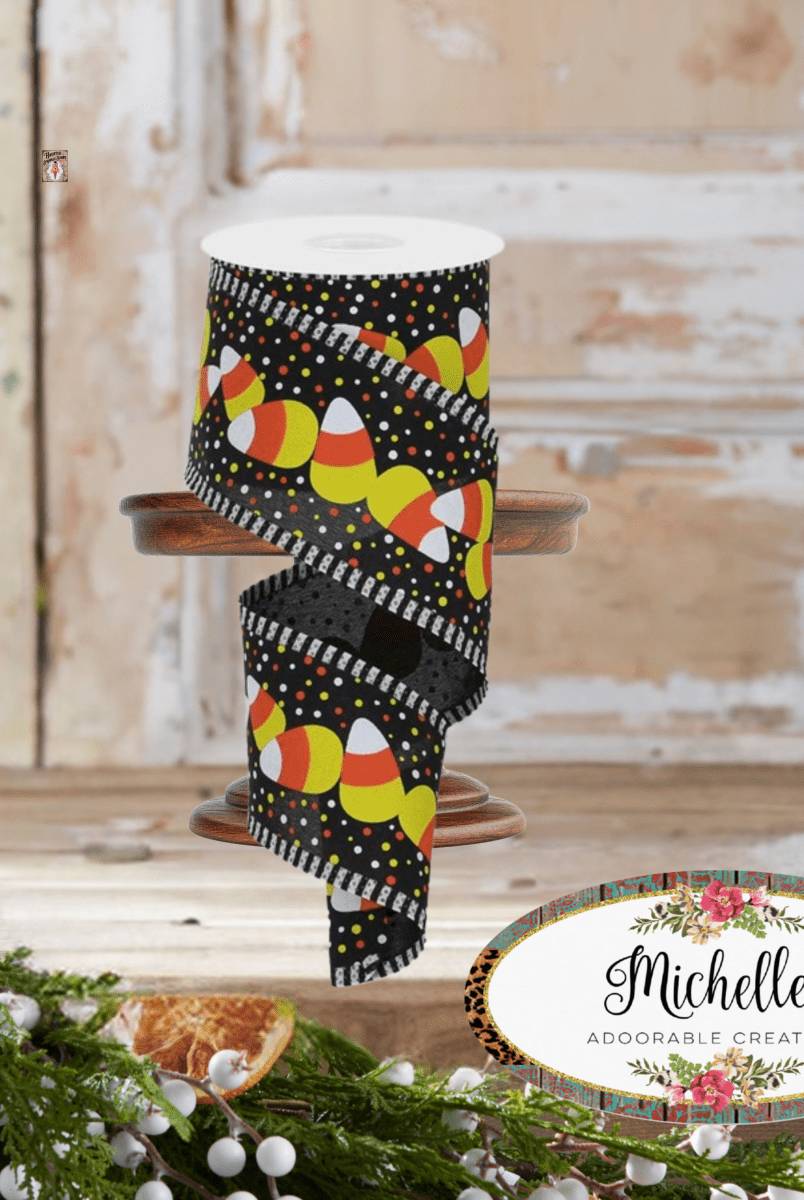 Shop For 2.5" Candy Corn Stripe Ribbon: Black (10 Yards)
