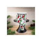 Shop For 2.5" Cardinal Holly Berry Stripe Edge Ribbon: White (10 Yards)