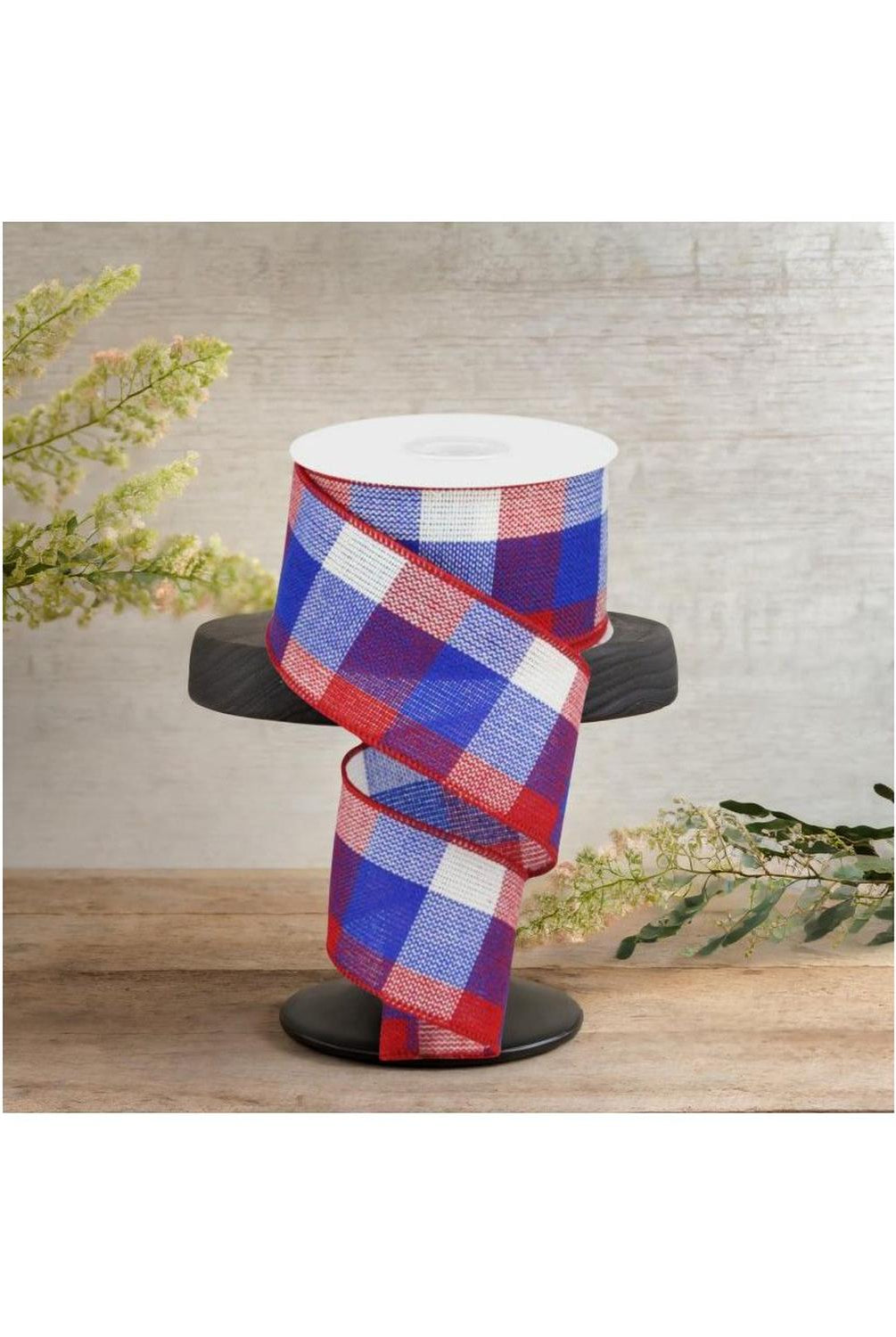Shop For 2.5" Check Plaid Ribbon: Patriotic (10 Yards)