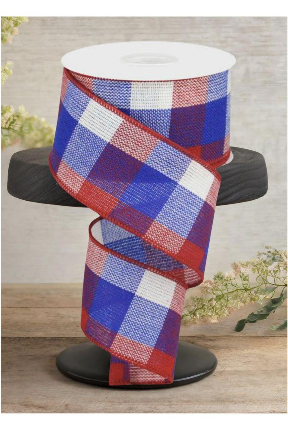 Shop For 2.5" Check Plaid Ribbon: Patriotic (10 Yards)