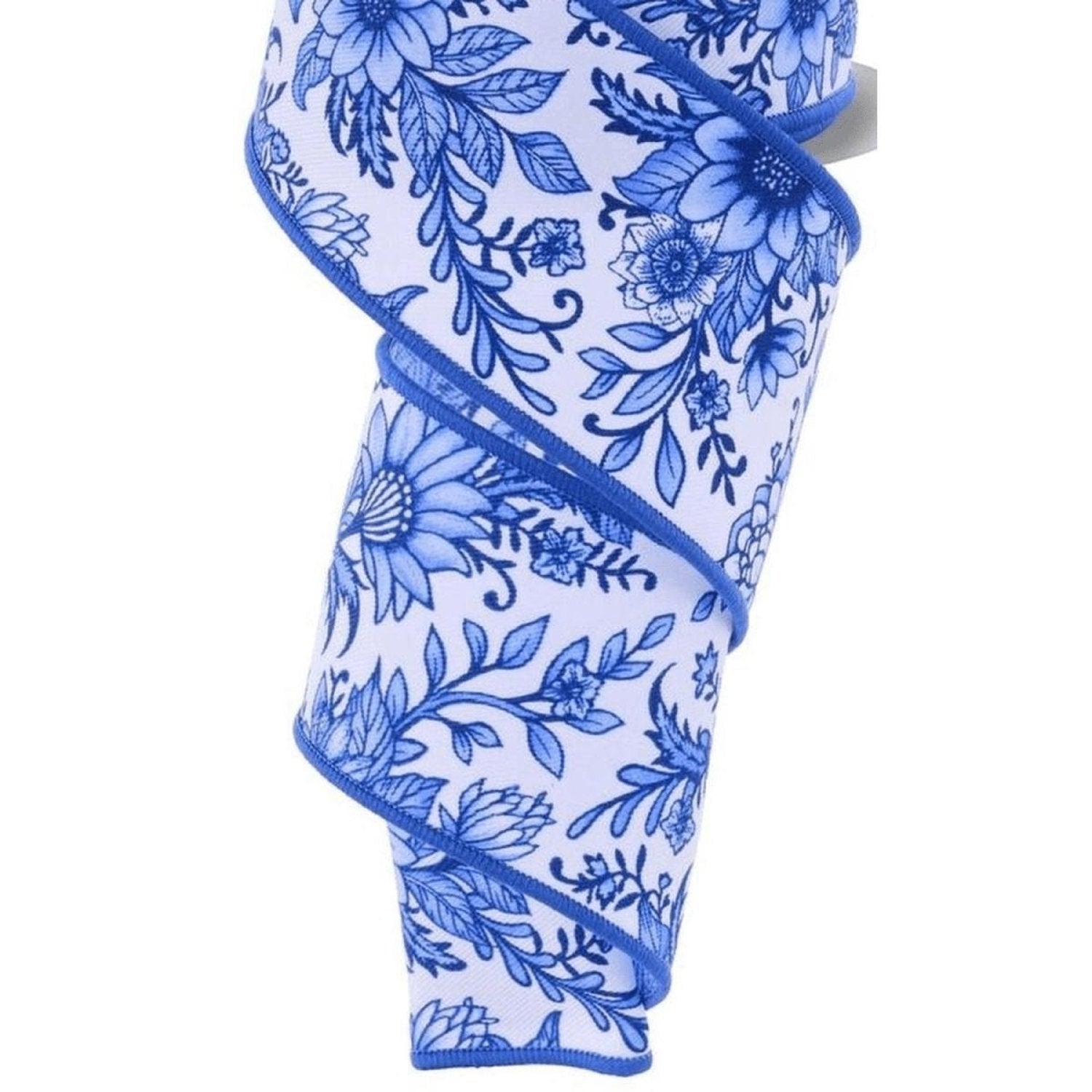 Shop For 2.5" Chinoiserie Floral Ribbon: Blue (10 Yards)