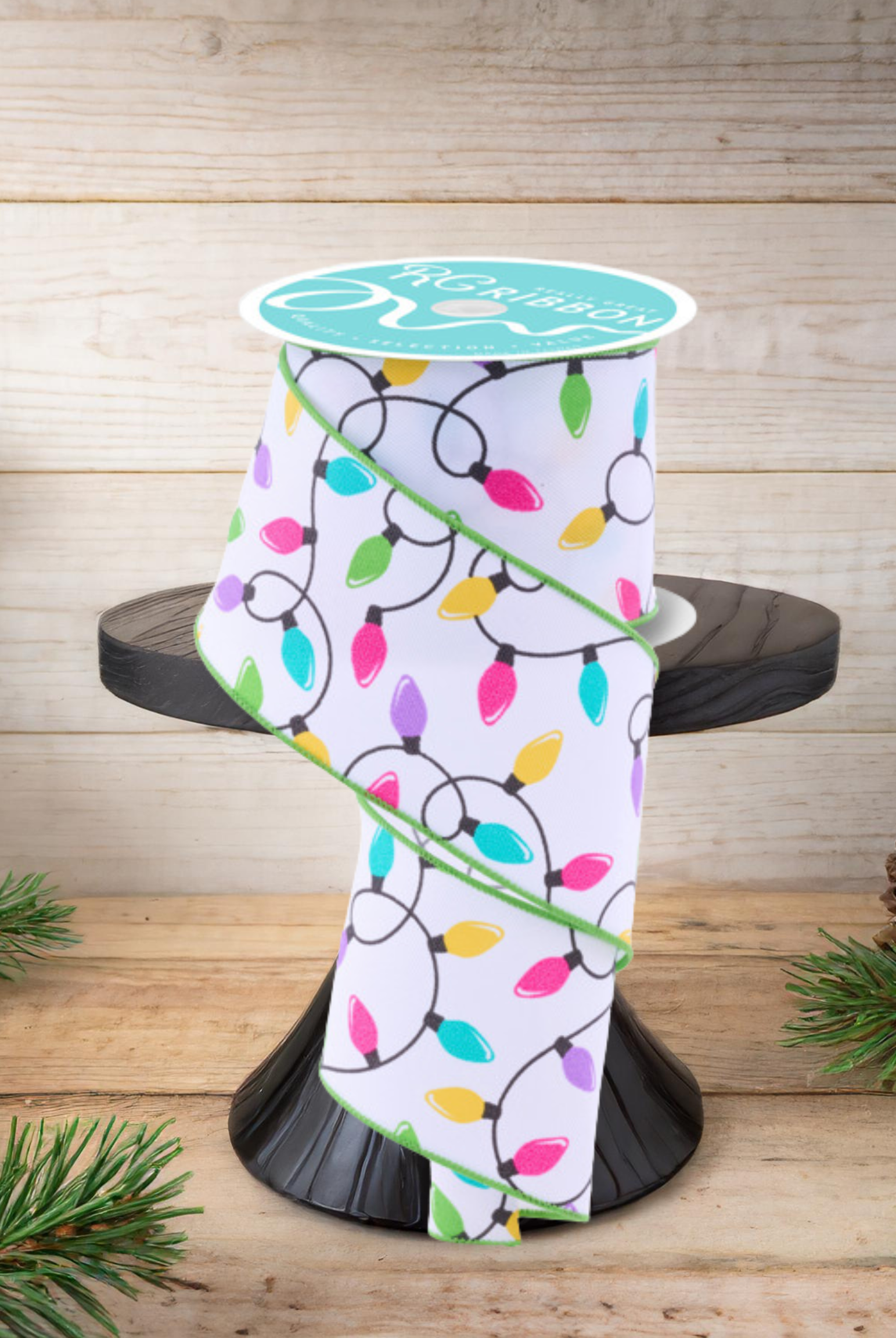 Shop For 2.5" Christmas Lights Ribbon: Pastel (10 Yards)