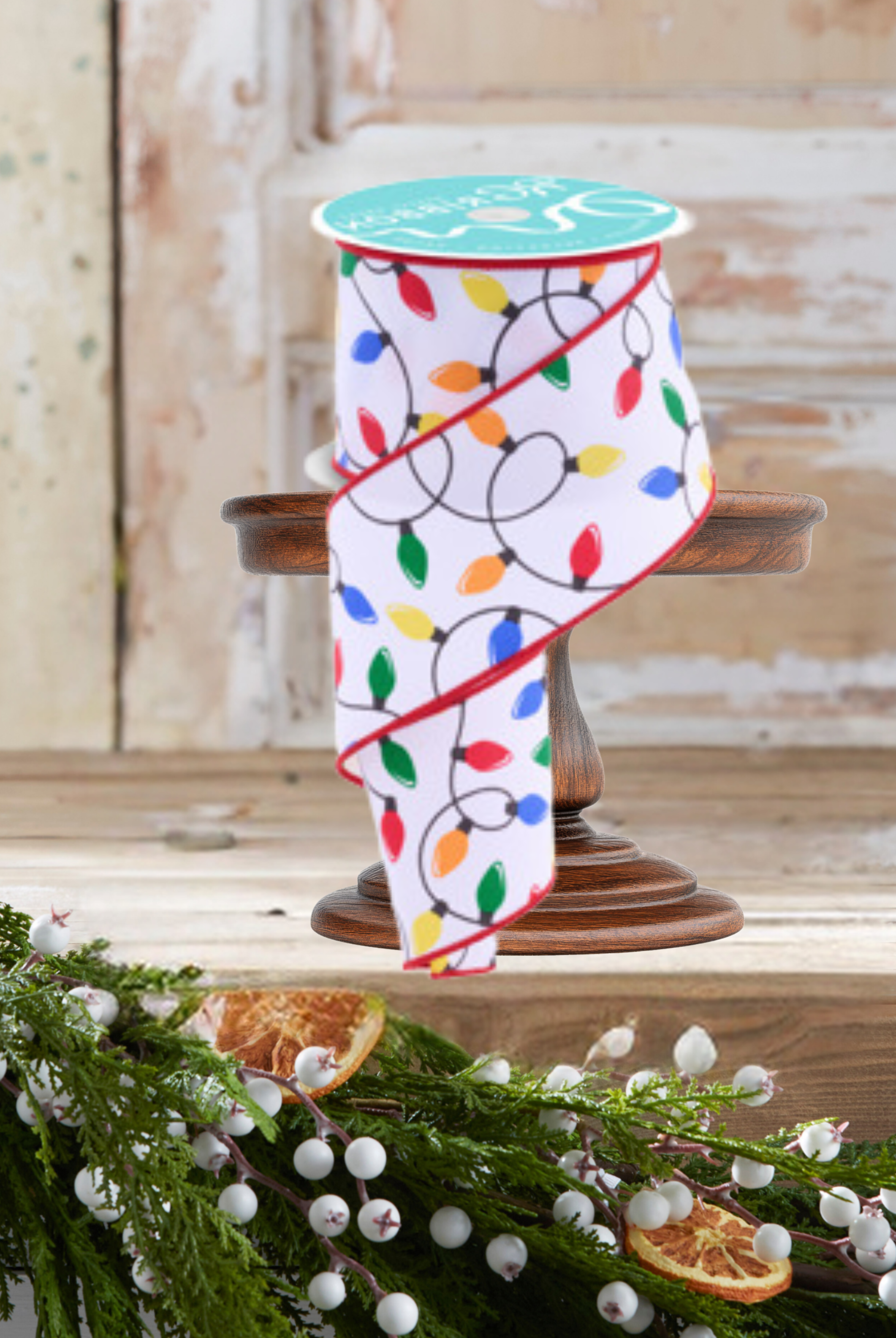 Shop For 2.5" Christmas Lights Ribbon: Primary (10 Yards)