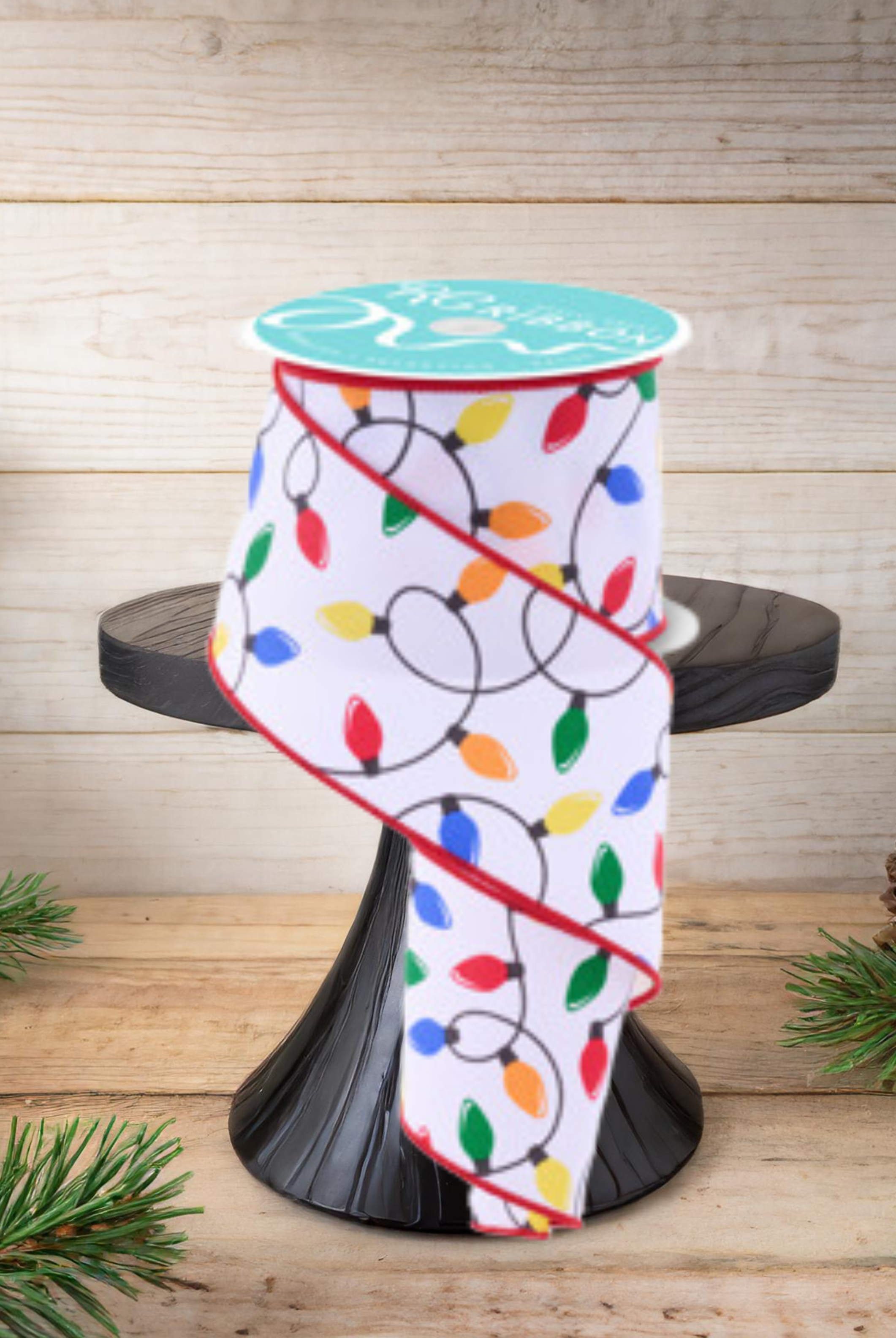 Shop For 2.5" Christmas Lights Ribbon: Primary (10 Yards)