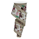Shop For 2.5" Chubby Snowman Ribbon: Natural (10 Yards)