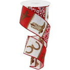 Shop For 2.5" Cowboy Blocks Bandana Ribbon: White (10 Yards)