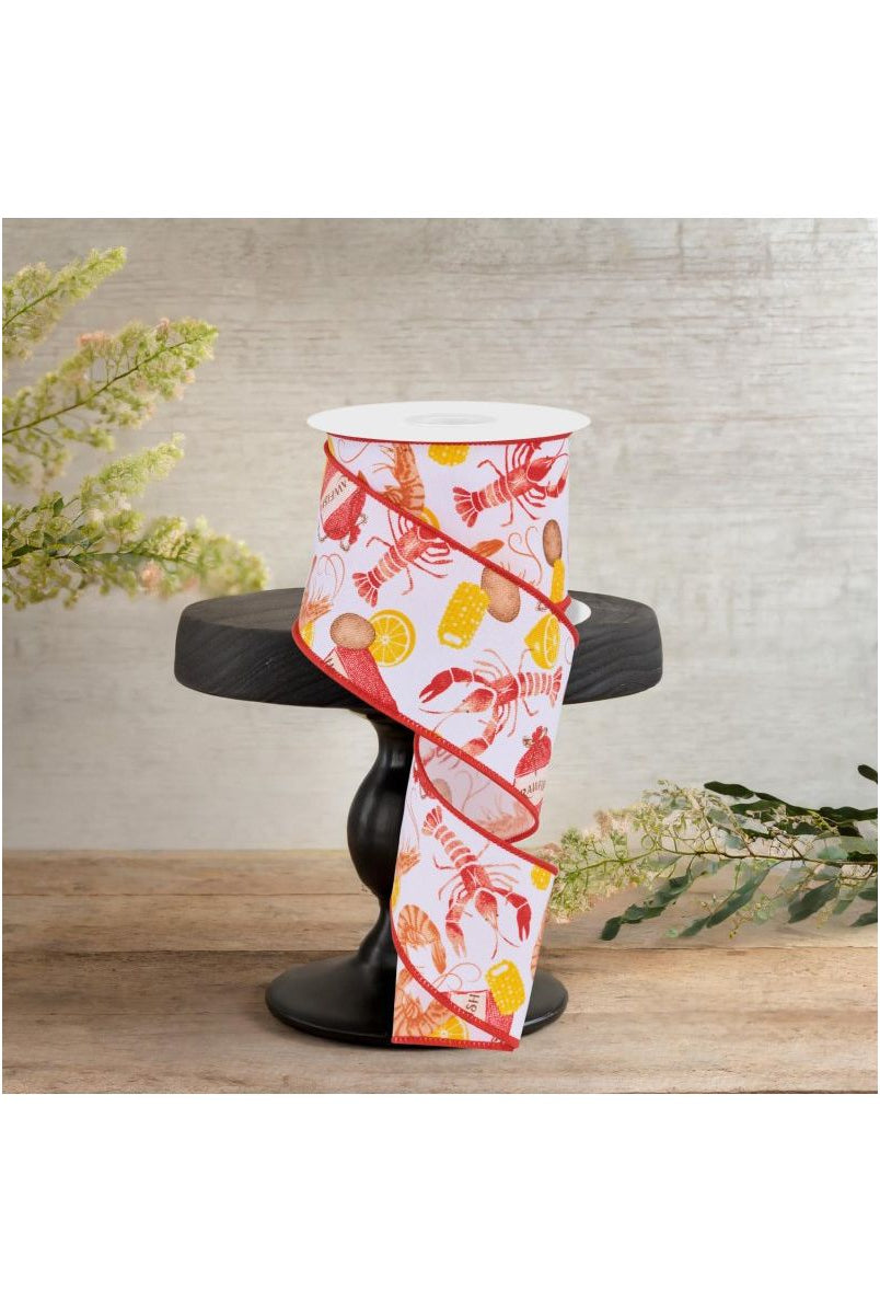 Shop For 2.5" Crawfish Weave Ribbon: White (10 Yards)