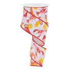 Shop For 2.5" Crawfish Weave Ribbon: White (10 Yards)