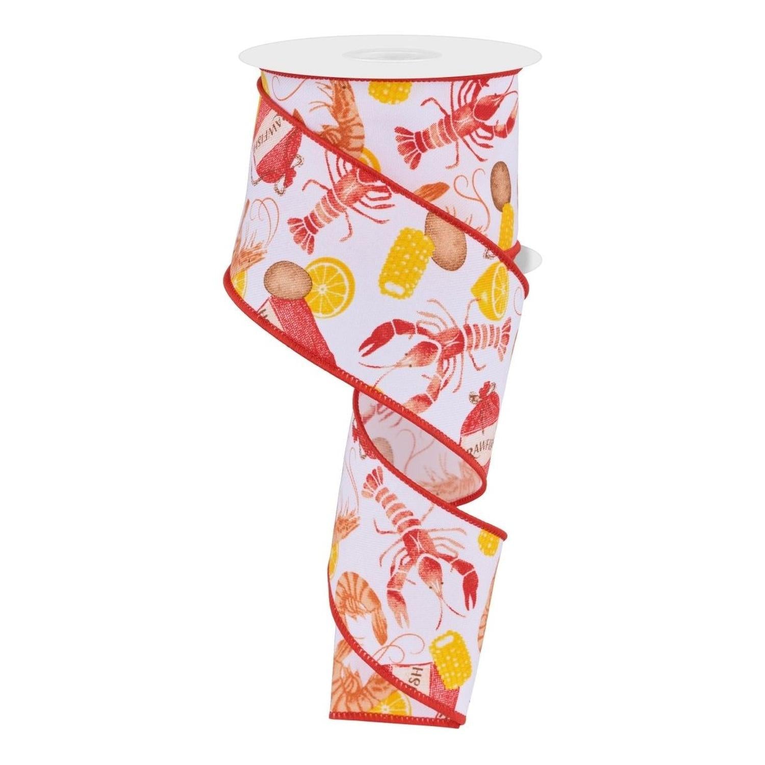 Shop For 2.5" Crawfish Weave Ribbon: White (10 Yards)