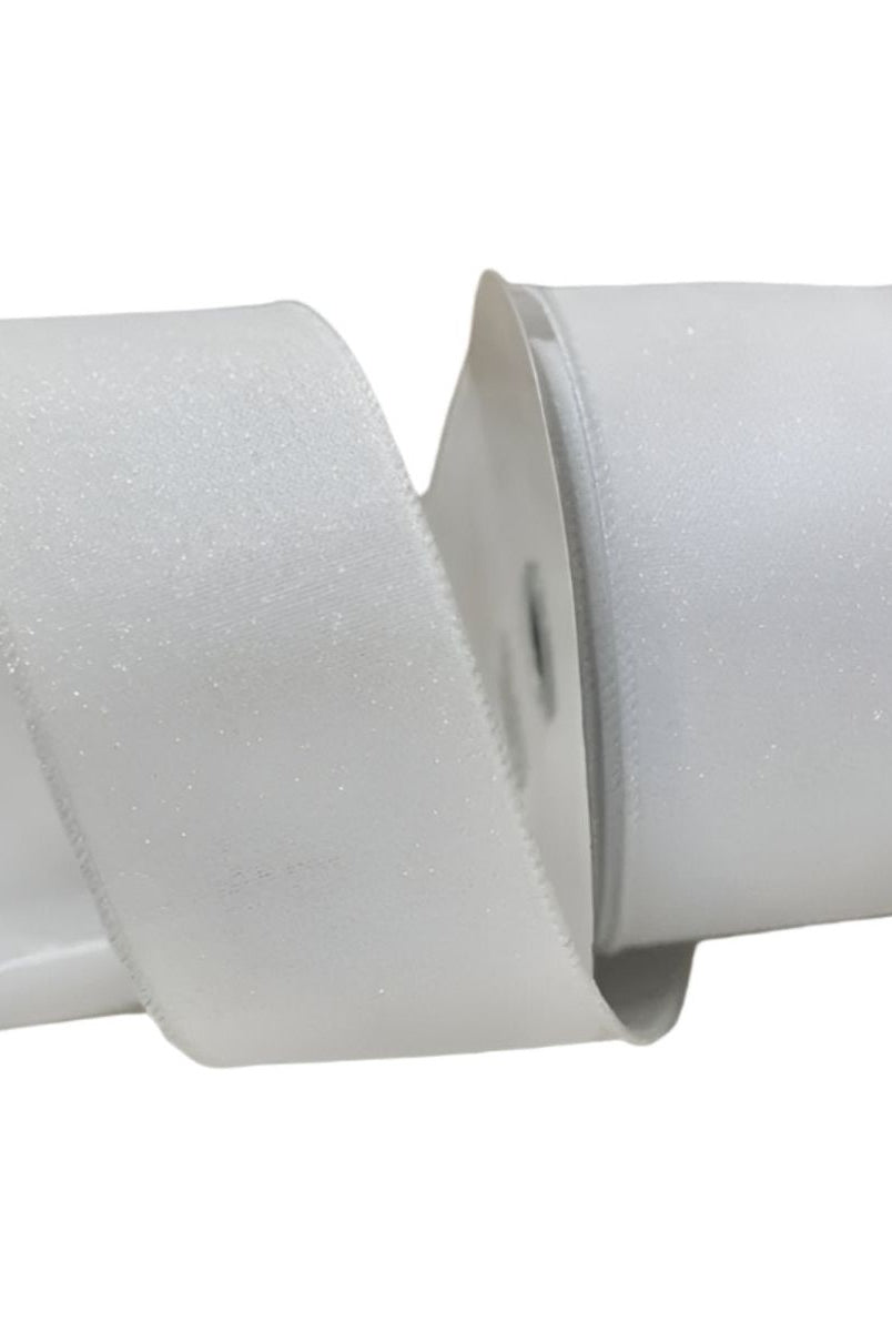 Shop For 2.5" Crystal Shine Ribbon: White (10 Yards)