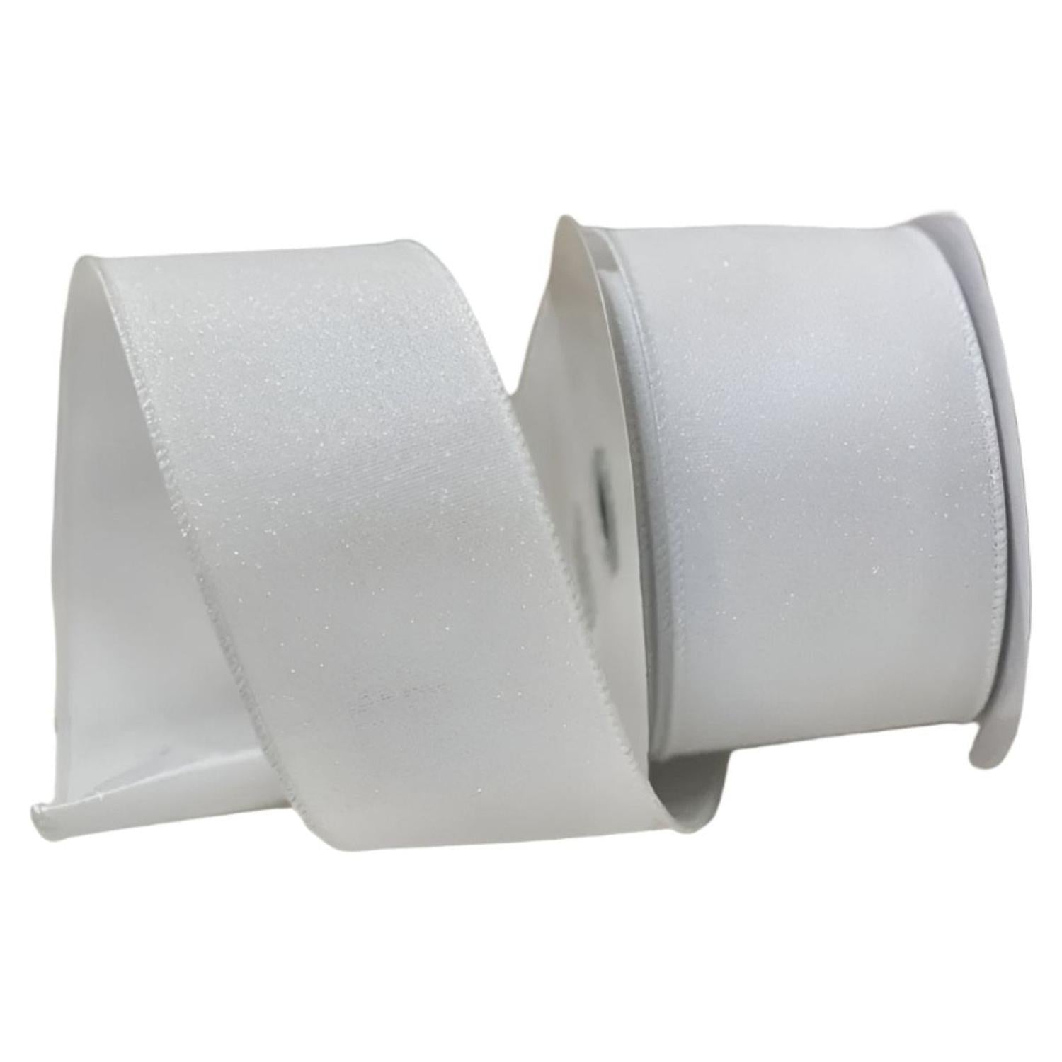 Shop For 2.5" Crystal Shine Ribbon: White (10 Yards)