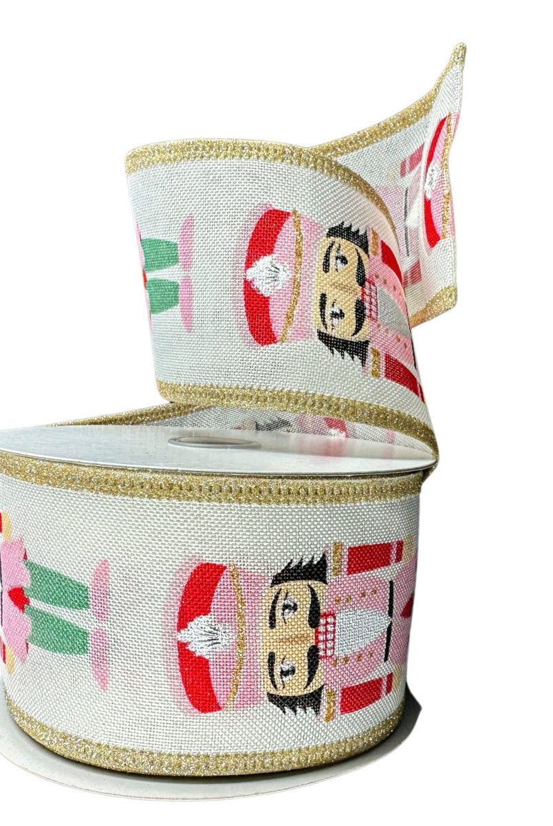 Shop For 2.5" Cutsey Nutcracker Ribbon: Pink (10 Yards)
