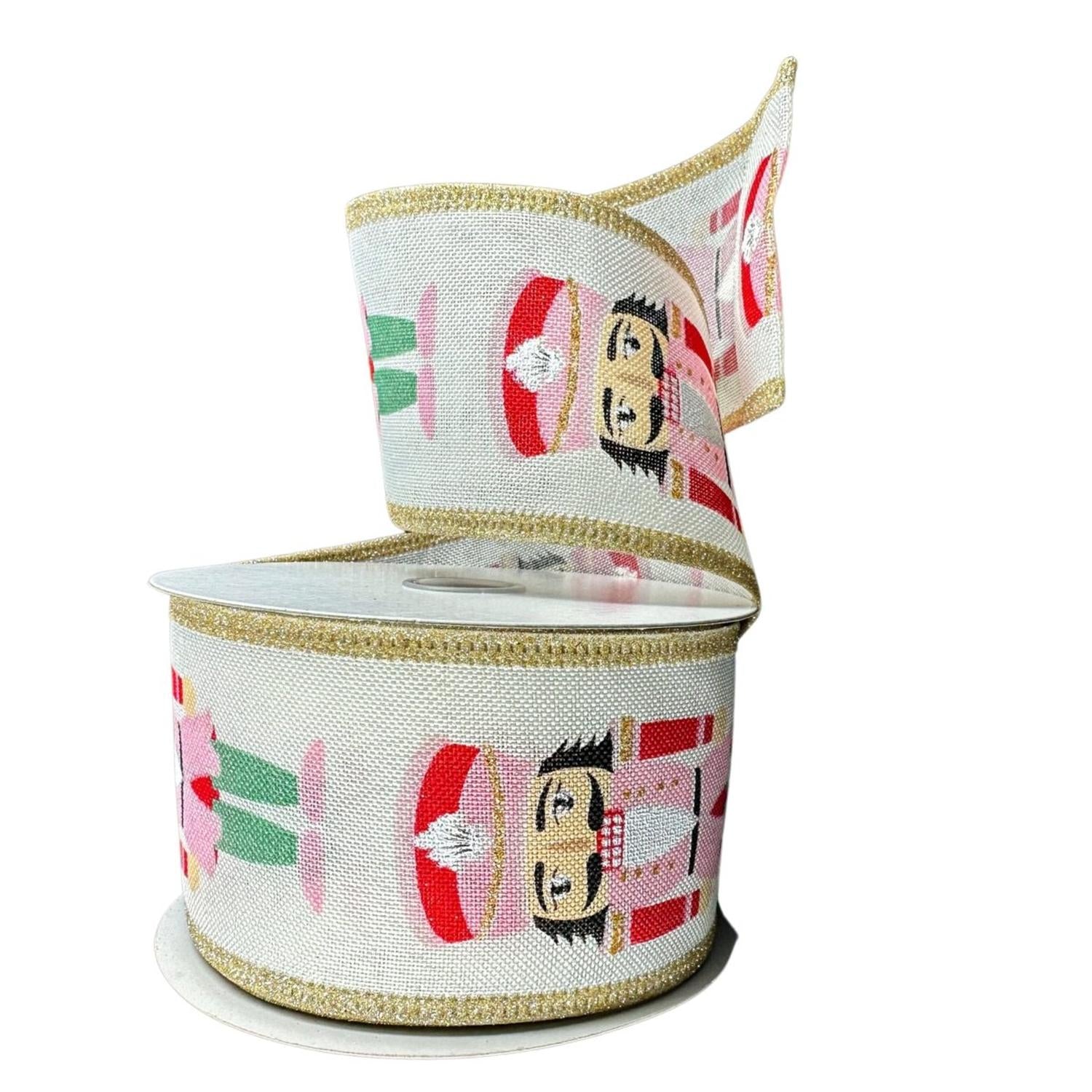 Shop For 2.5" Cutsey Nutcracker Ribbon: Pink (10 Yards)
