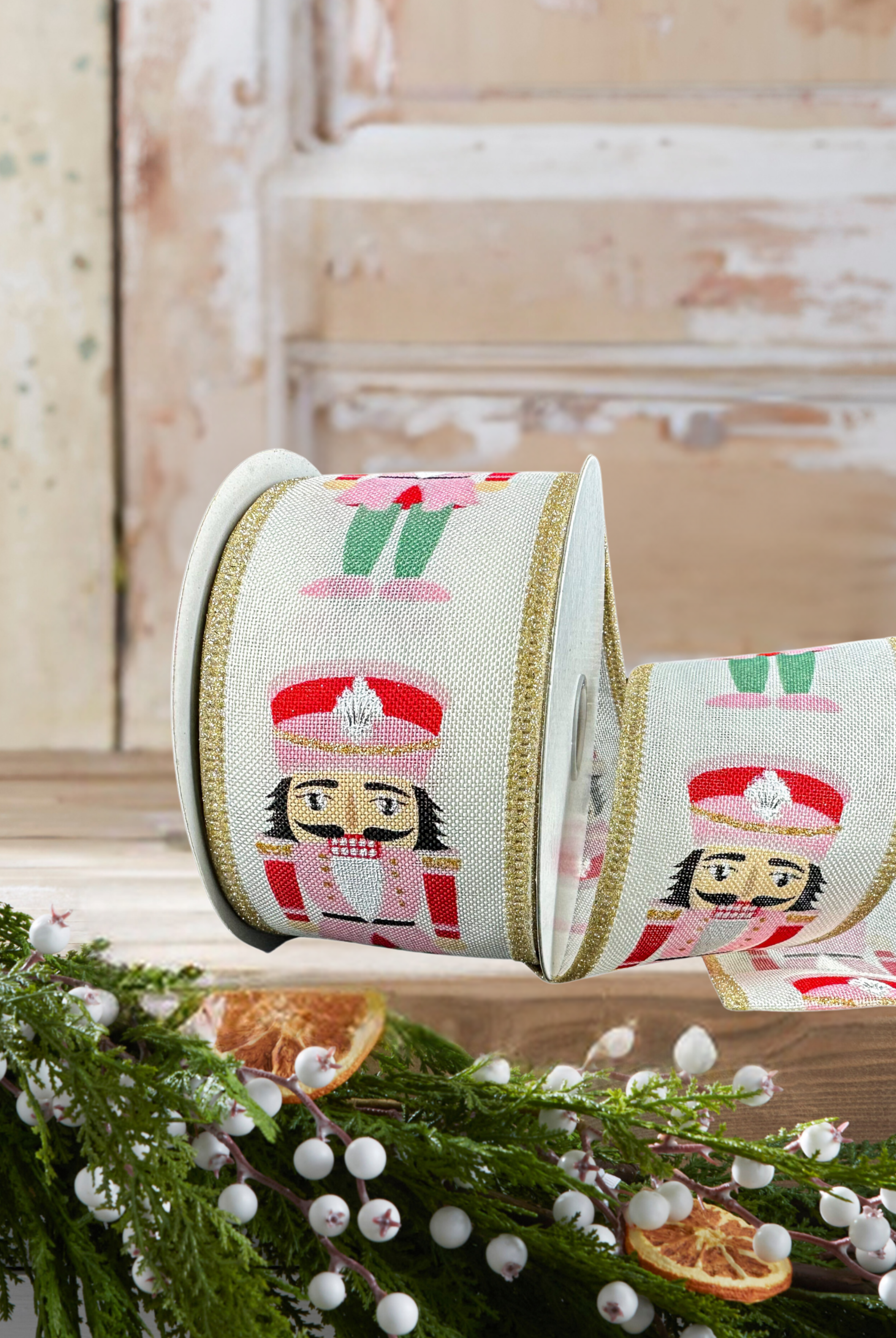 Shop For 2.5" Cutsey Nutcracker Ribbon: Pink (10 Yards)