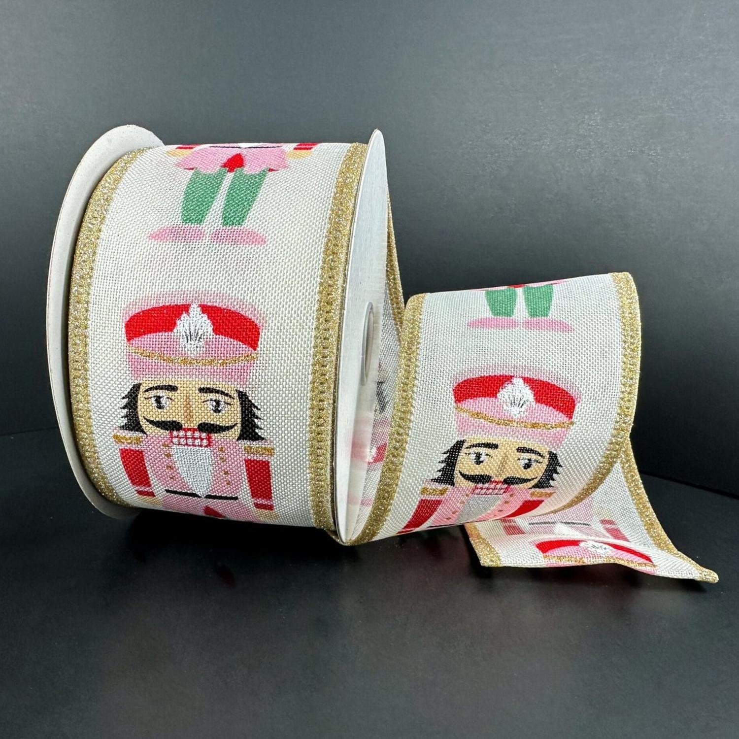 Shop For 2.5" Cutsey Nutcracker Ribbon: Pink (10 Yards)