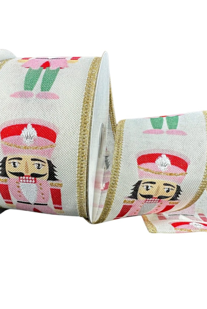 Shop For 2.5" Cutsey Nutcracker Ribbon: Pink (10 Yards)