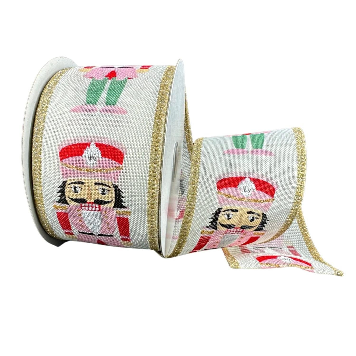 Shop For 2.5" Cutsey Nutcracker Ribbon: Pink (10 Yards)