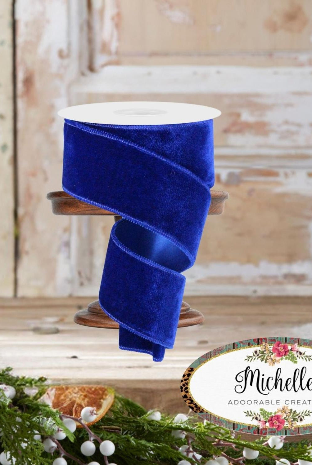 Shop For 2.5" Deluxe Velvet Ribbon: Royal Blue (10 Yard)