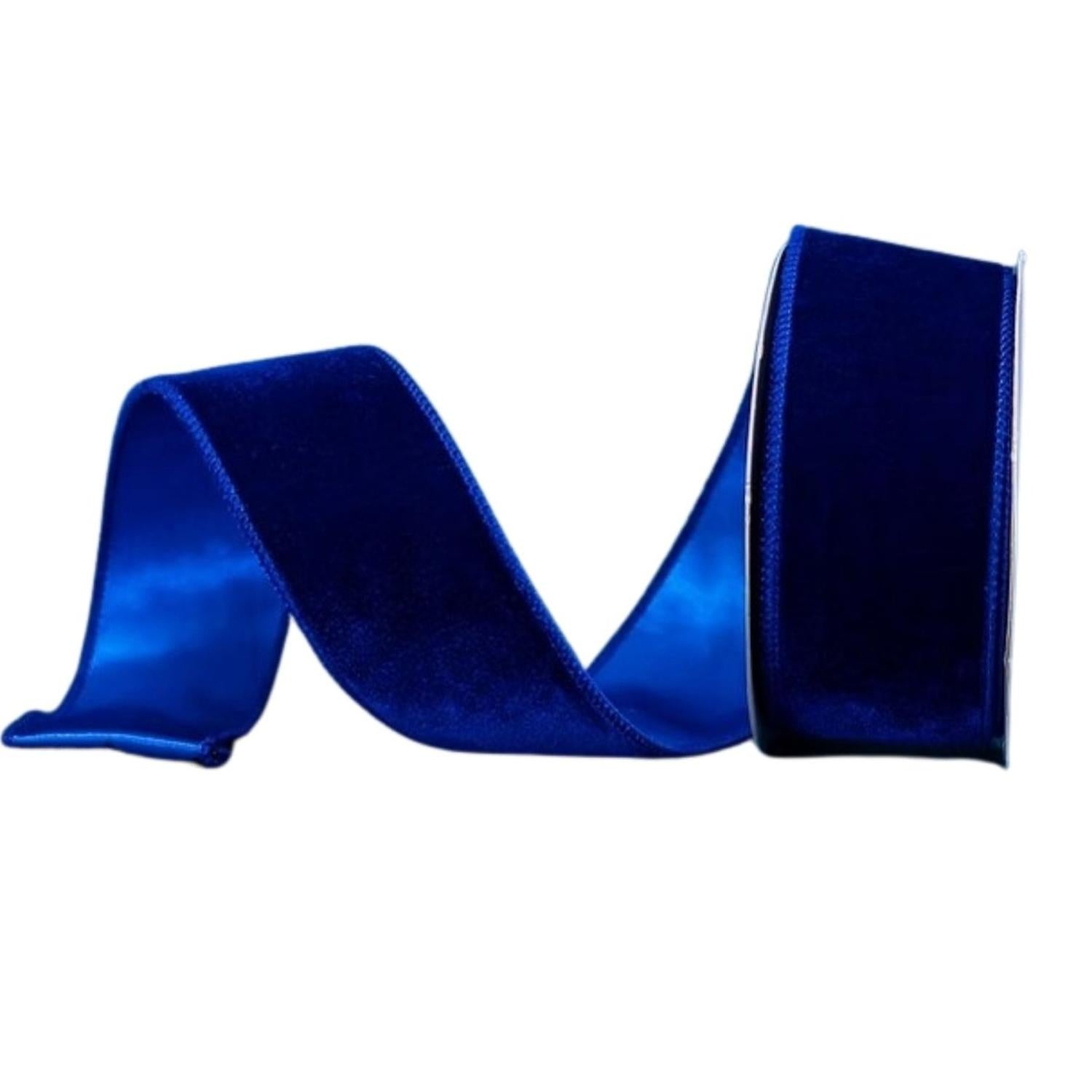 2.5" Deluxe Velvet Ribbon: Royal Blue (10 Yard)